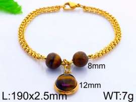 Stainless Steel Stone Bracelet