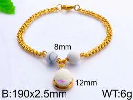 Stainless Steel Stone Bracelet