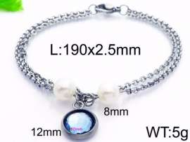 Stainless Steel Stone Bracelet