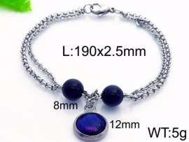 Stainless Steel Stone Bracelet