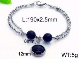 Stainless Steel Stone Bracelet