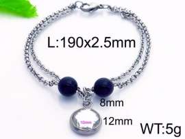 Stainless Steel Stone Bracelet
