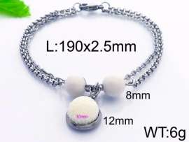 Stainless Steel Stone Bracelet