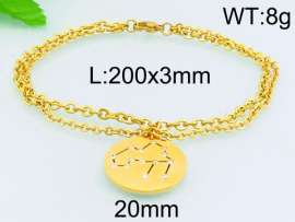 Stainless Steel Gold-plating Bracelet