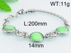 Stainless Steel Stone Bracelet