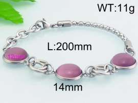 Stainless Steel Stone Bracelet