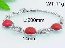 Stainless Steel Stone Bracelet