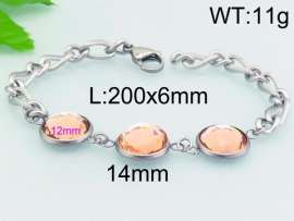 Stainless Steel Stone Bracelet