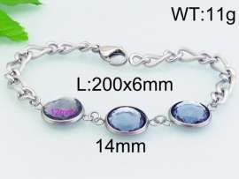 Stainless Steel Stone Bracelet