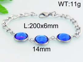 Stainless Steel Stone Bracelet
