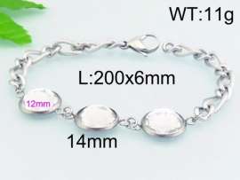 Stainless Steel Stone Bracelet