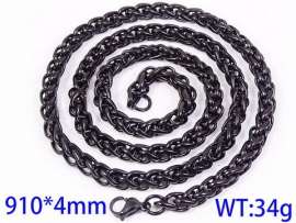 Stainless Steel Black-plating Necklace