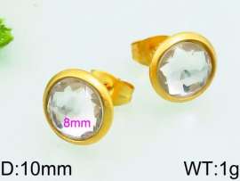 Stainless Steel Stone&Crystal Earring