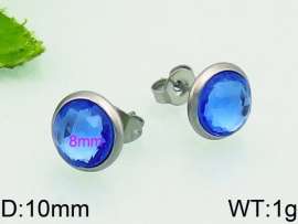 Stainless Steel Stone&Crystal Earring