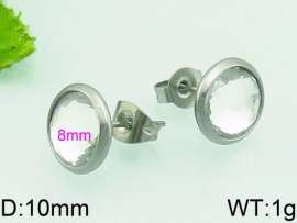 Stainless Steel Stone&Crystal Earring
