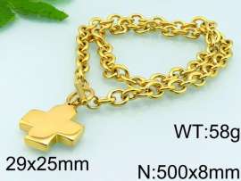 SS Gold-Plating Necklace
