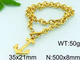SS Gold-Plating Necklace
