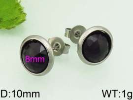 Stainless Steel Stone&Crystal Earring