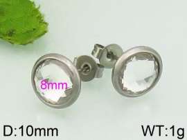 Stainless Steel Stone&Crystal Earring
