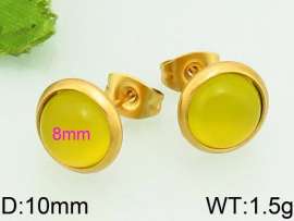 Stainless Steel Stone&Crystal Earring
