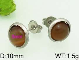 Stainless Steel Stone&Crystal Earring