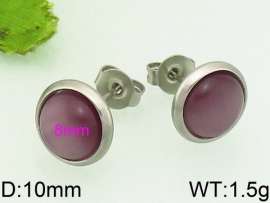Stainless Steel Stone&Crystal Earring