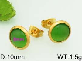 Stainless Steel Stone&Crystal Earring