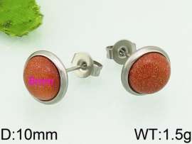 Stainless Steel Stone&Crystal Earring
