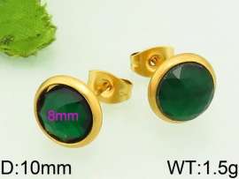 Stainless Steel Stone&Crystal Earring