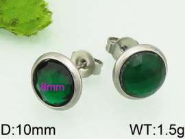 Stainless Steel Stone&Crystal Earring