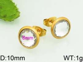 Stainless Steel Stone&Crystal Earring