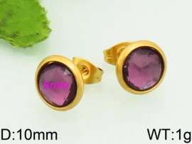Stainless Steel Stone&Crystal Earring