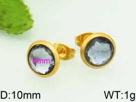 Stainless Steel Stone&Crystal Earring