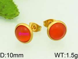 Stainless Steel Stone&Crystal Earring