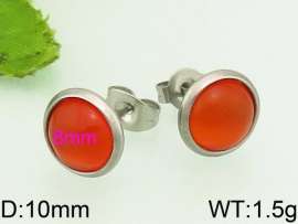 Stainless Steel Stone&Crystal Earring
