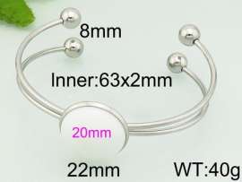 Stainless Steel Stone Bangle