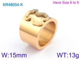 Stainless Steel Gold-plating Ring