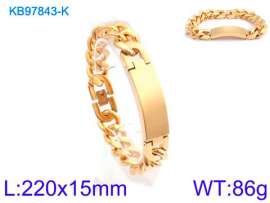 Stainless Steel Gold-plating Bracelet