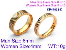 Stainless Steel Lover Ring