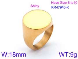 Stainless Steel Gold-plating Ring