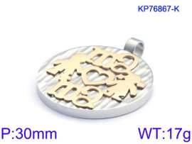 Stainless Steel Gold-plating Pendant