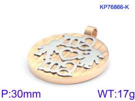 Stainless Steel Gold-plating Pendant