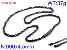 Stainless Steel Black-plating Necklace