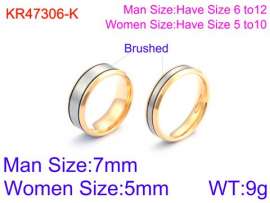 Stainless Steel Lover Ring