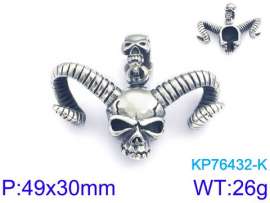 Stainless Skull Pendants