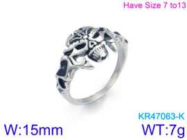 Stainless Skull Ring