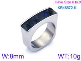 Stainless Steel Stone&Crystal Ring