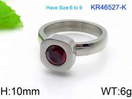 Stainless Steel Stone&Crystal Ring