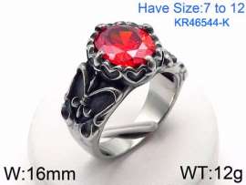 Stainless Steel Stone&Crystal Ring