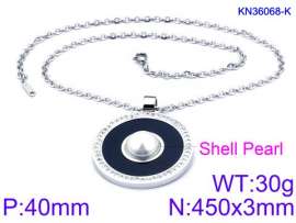 Stainless Steel Stone Necklace